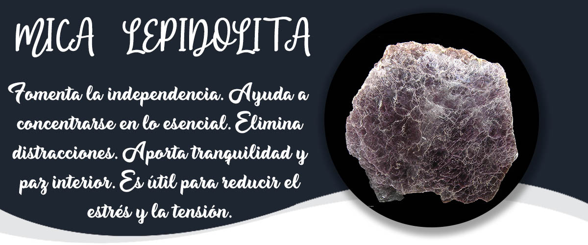LEPIDOLITA - Banner Minerales Diccionario